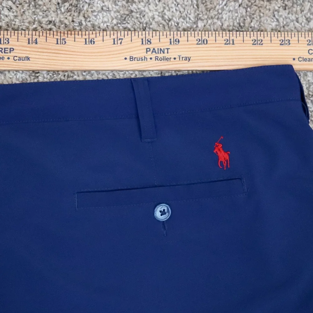 Polo‎ Ralph Lauren Performance Shorts Mens 44 Navy Golf Athletic Embroidered Big